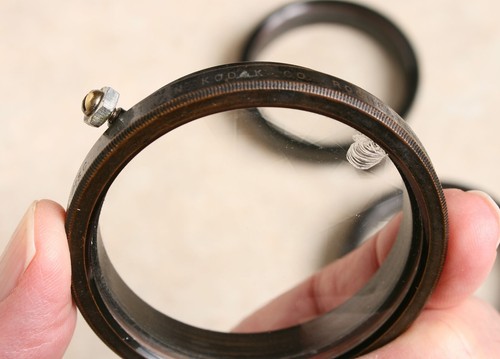 SET OF THREE ANTIQUE f 4.5 EASTMAN CAMERA DIFFUSING DISCS / FILTERS - Picture 2 of 7