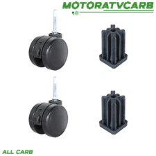 ALL-CARB 2 Pack Caster Wheel Gas Grills For Genesis Summit Silver Spirit