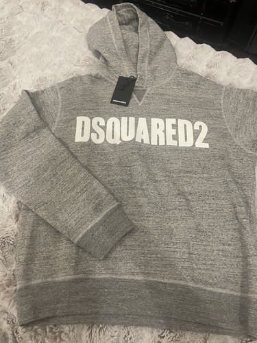 Dsquared2 Mens Sweatshirt With Hood And Logo Sz L NWT - Picture 9 of 12