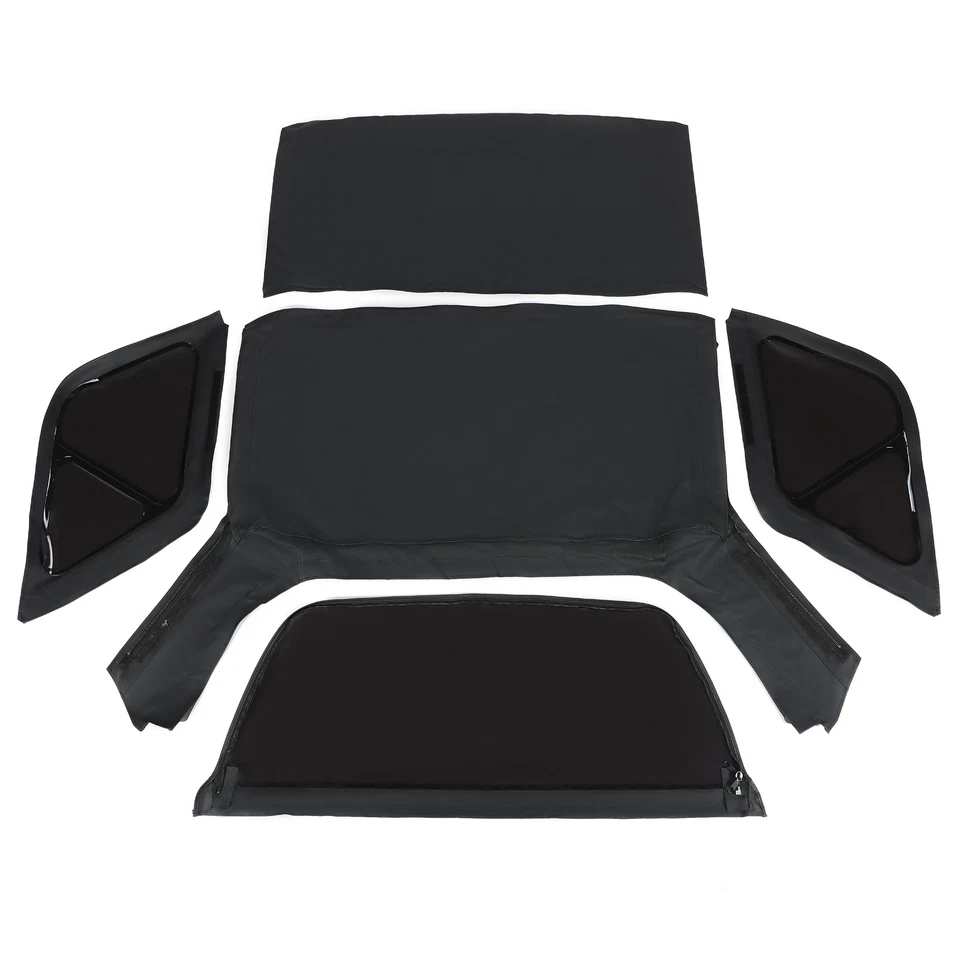 For Chevrolet Tracker 2DR 1999-2004 Replacement Soft Top w/ Tinted Windows Black - Image 4 of 4