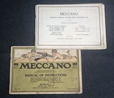 1916 Meccano Company Erector Set Instruction Book No. 1 American Edition Booklet