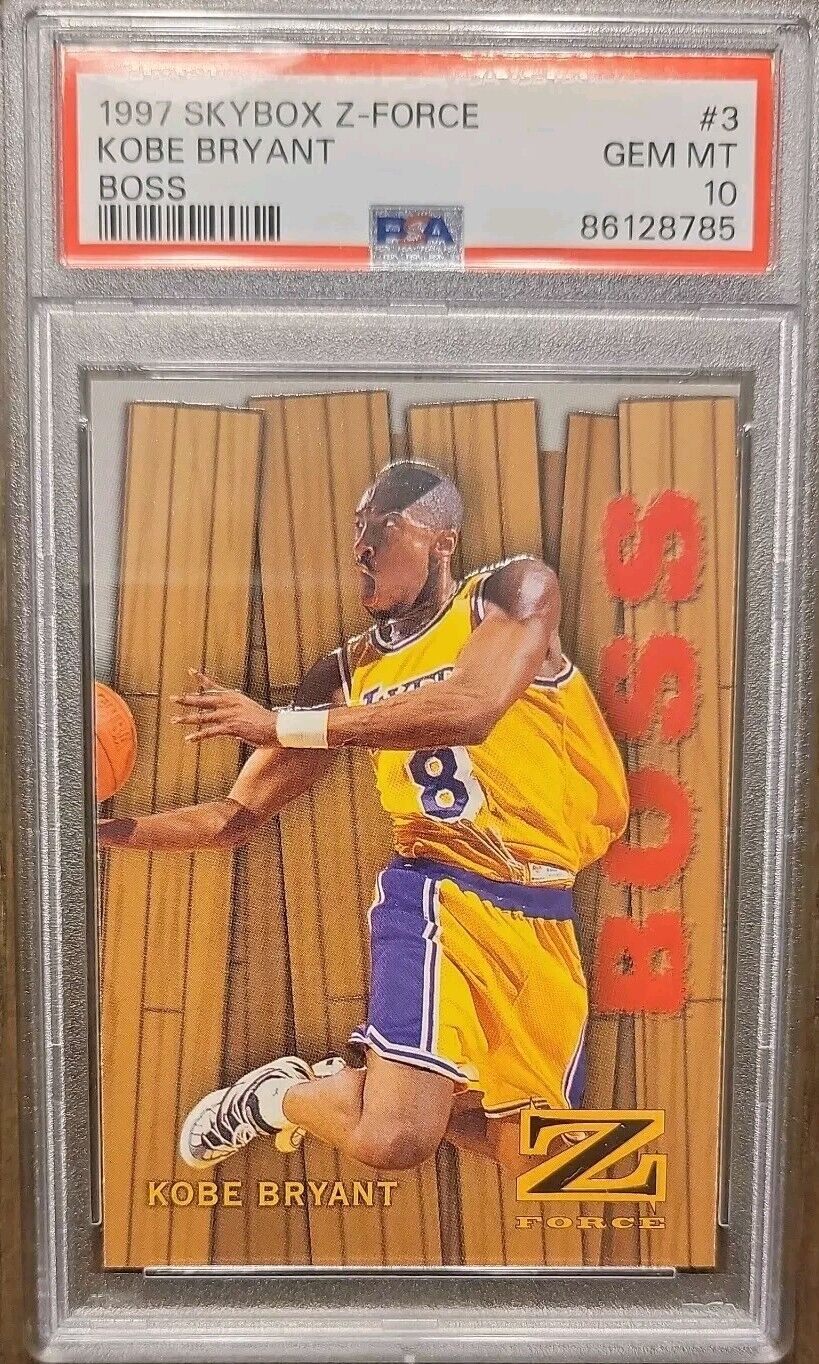 Kobe Bryant 1997 SkyBox Z-Force #3B Boss Price Guide Kobe Bryant 1997 SkyBox Z-Force #3B Boss Price Guide