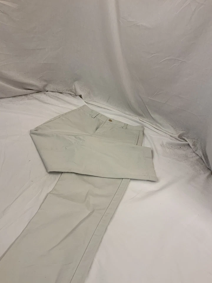 Pantalones Vineyard Vines juveniles 12 chinos tostados frente plano 100 % algodón como nuevos YGI S1-754 Foto 3 de 4