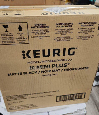 Keurig K-Mini Plus Single Serve K-Cup Pod Coffee Maker - Matte Black Open Box