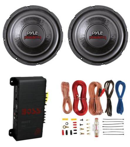 Pyle 8'' 400 Watts Powered Slim Subwoofer Box System Mount Car