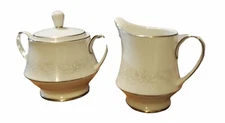 Noritake China Cumberland Creamer and Sugar Bowl 