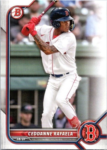 2022 Bowman Draft 1st Edition #BD-104 Ceddanne Rafaela Rookie Card - Boston Red Sox Baseball Trading Card