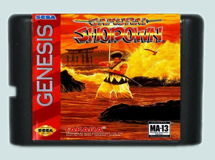 SAMURAI SHODOWN jeu game Sega Megadrive Mega Drive Genesis