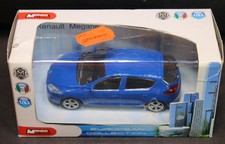 Renault Megane Blue 1:43 Diecast Mondo Motors European Collection Italian Design