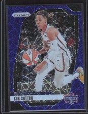 2024 Panini Prizm WNBA #51 Sug Sutton Blue Velocity Prizms - Mystics