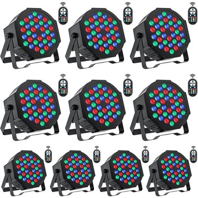 UKING 108W Par Light Beam Stage Light 36LED RGB DMX512 Party DJ Disco Party