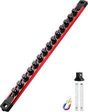 Magnetic Socket Organizer 38 Rail 14 Clips Red 1pc Magnetic Socket Organizer 38 Rail 14 Clips Red 1pc