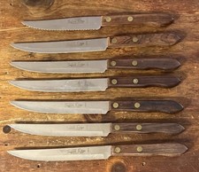 Utica Super Edge Knife Set Of 7 Stainless Steel Made In USA
