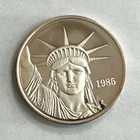 RARE 1985 JM JOHNSON MATTHEY LIBERTY 1 OZ. FINE SILVER ROUND
