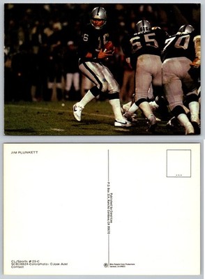Jim Plunkett Oakland Raiders Football Postcard Jose Azel Coral-Lee 25-C