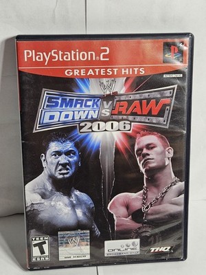 WWE SmackDown vs. Raw 2006 (Sony PlayStation 2, 2005) No Manual Tested And Works
