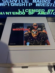 WCW World Championship Wrestling NES 1990 Game Cartridge and Manual Only