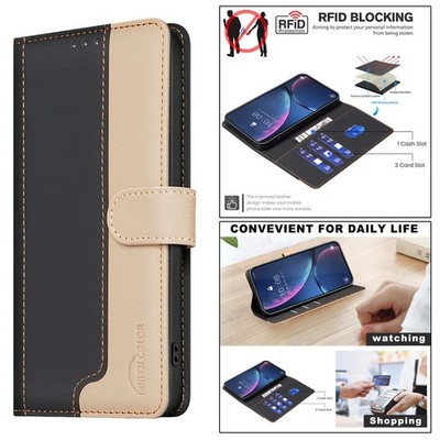 For iPhone 17 Pro Max 17 Air 16 RFID Leather Flip Wallet Case Kickstand Cover