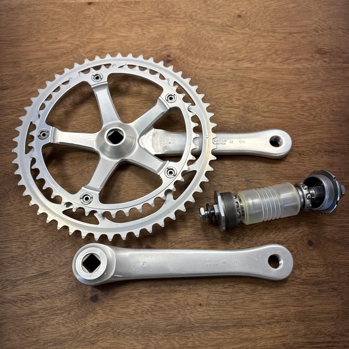 Suntour Superbe Pro Double Road Bike Crankset 170mm w/ English