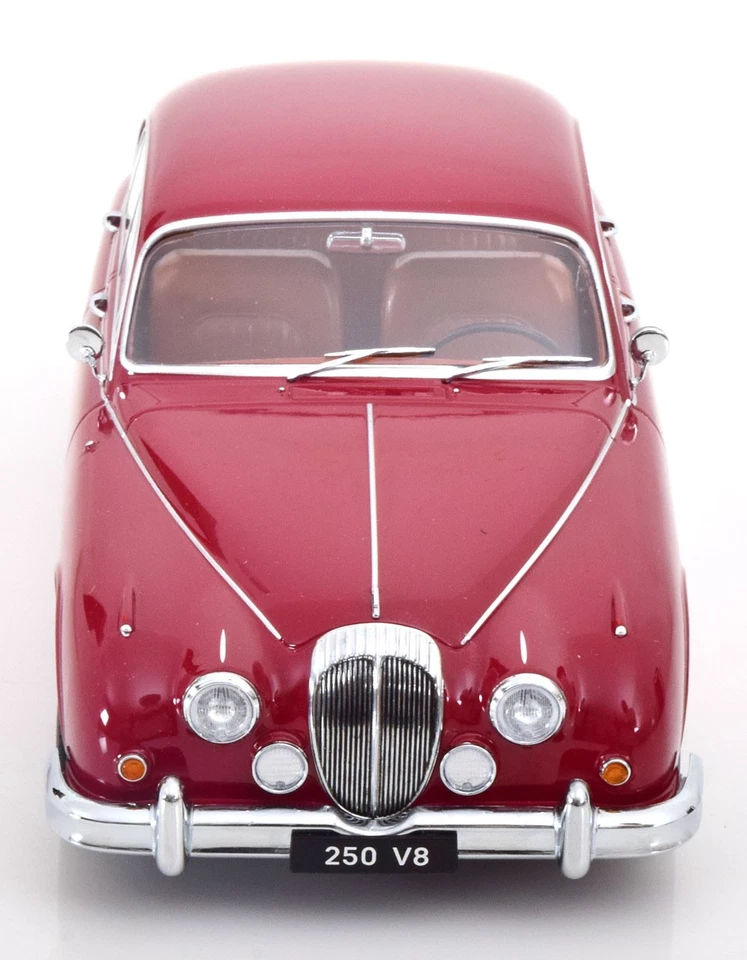 KK Scale 1:18 JAGUAR DAIMLER 250 V6 LHD RED INTERIEUR BROWN 1962 - KKDC181035 - Immagine 4 di 4