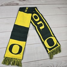 Oregon Ducks Scarf Green Yellow Euc 86a