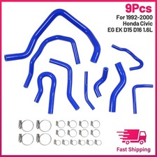 Silicone Radiator Hose Kit For Honda Civic Sohc D15 D16 Eg Ek 1992-2000 Blue