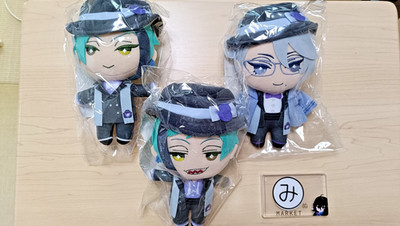 Disney Twisted Wonderland Maskottchen Plüsch OCTAVINELLE 3er Set aus JAPAN