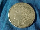 US Silver Coin-1921 S MORGAN SILVER DOLLAR