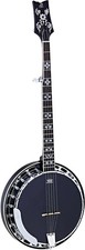 Ortega Guitars OBJ450-SBK Raven Series Banjo 5-string Resonator Body