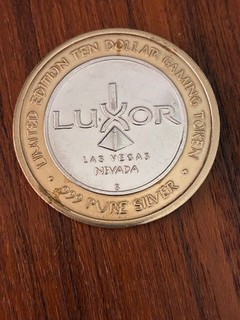 Luxor Las Vegas Silver Strike Token $10 Fine Silver .999 Limited Edition