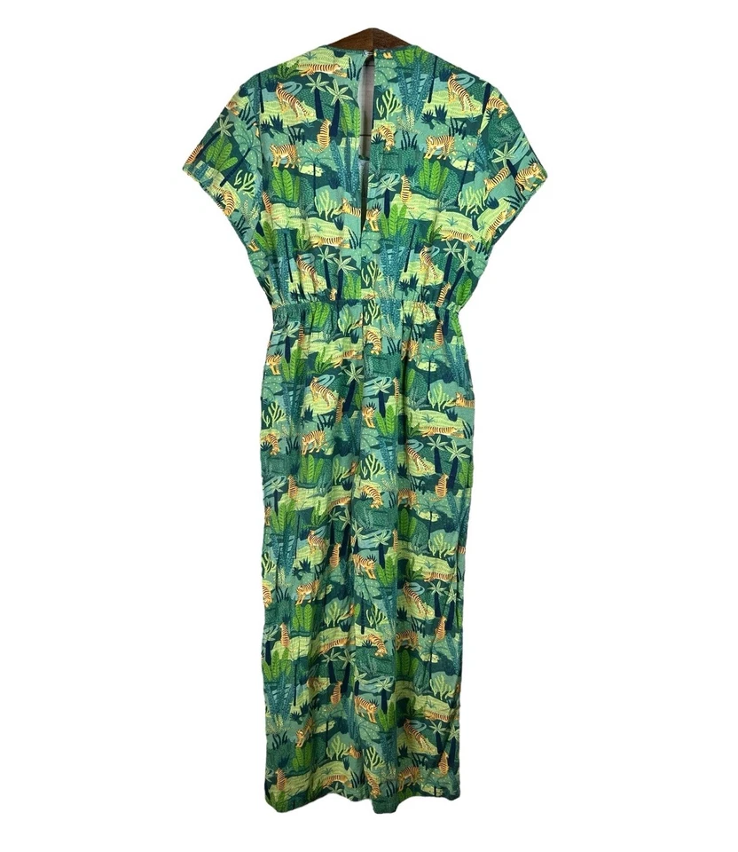 Mono Tropical World Market Tigre Verde Selva Una Pieza Talla Pequeña/Mediana Nuevo Foto 2 de 4