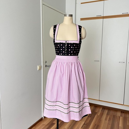COUNTRY LINE Button Front Floral German Oktoberfest Dirndl w/Apron Bavarian Folk