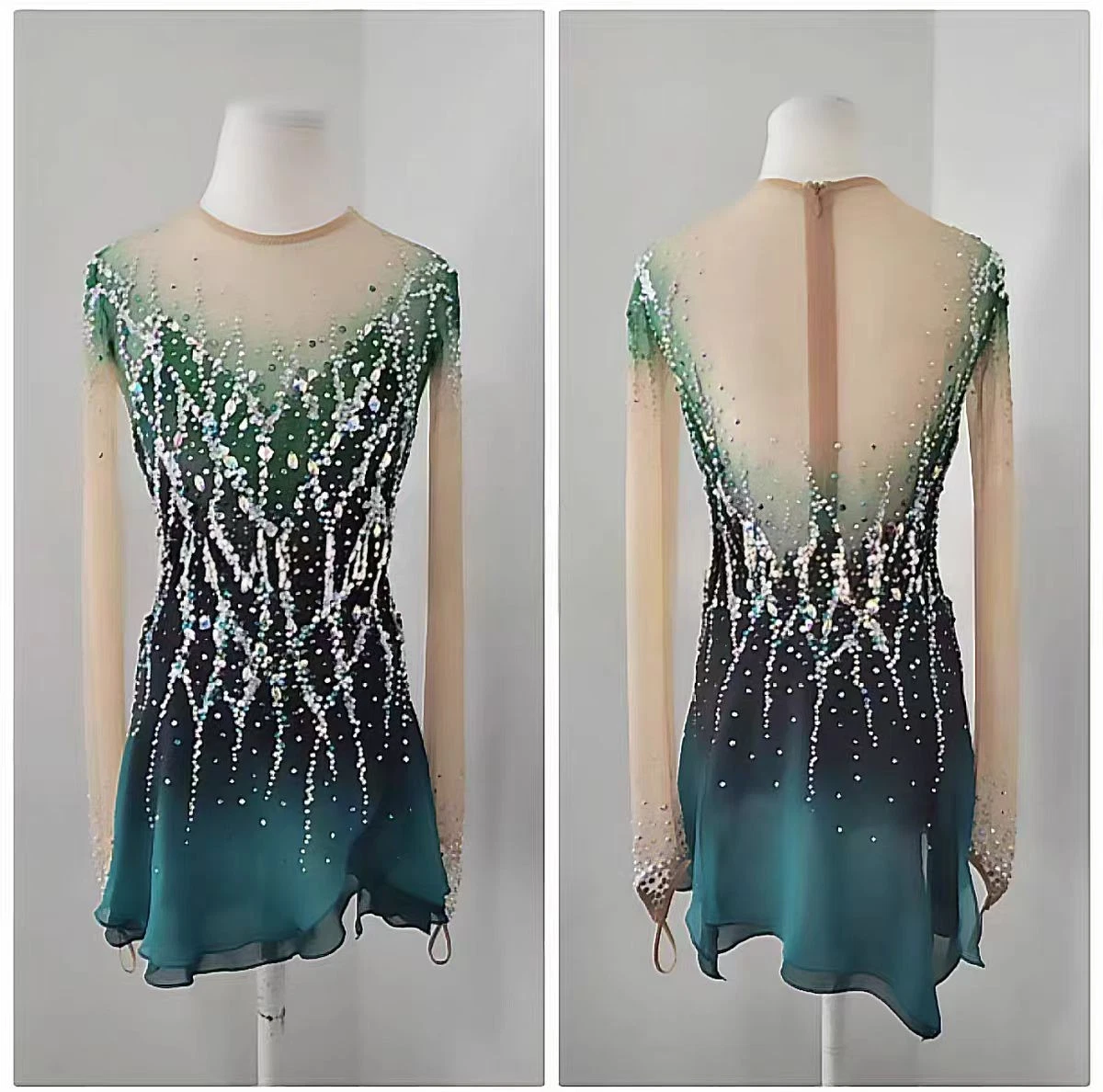 dark green figure skating dress Eclipse main image 0