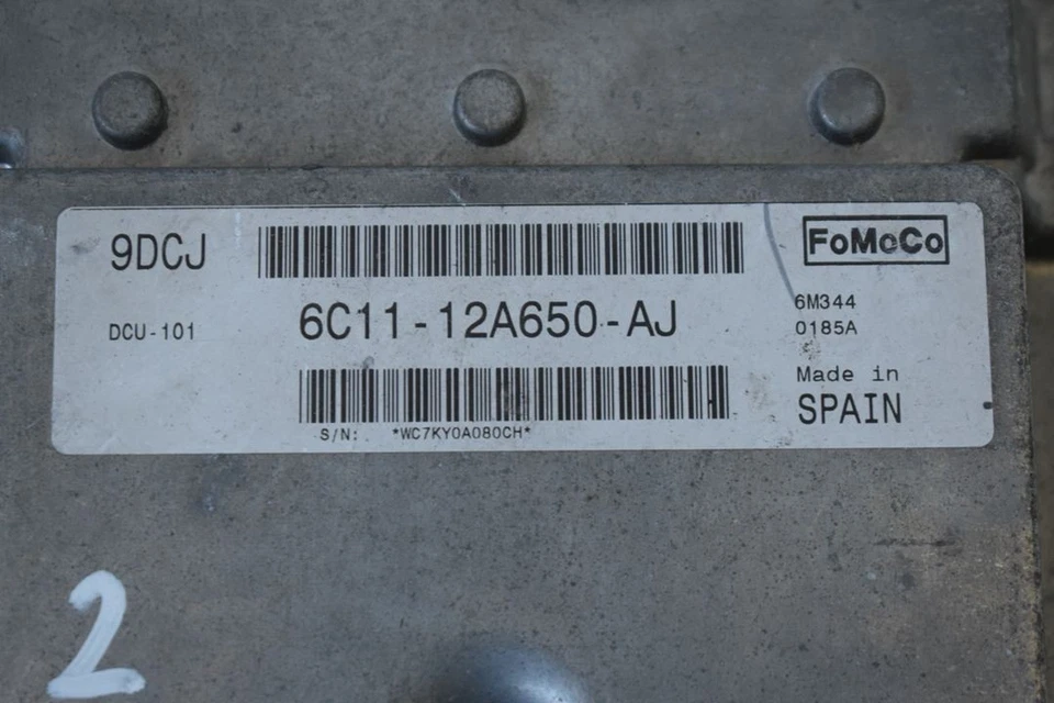 Centralina motore Ford Transit 2.4tdci 2006-2013 6C11-12A650-AJ 13495 - Immagine 2 di 2