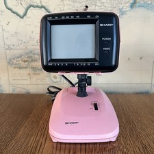 Sharp 3LS36 P Vintage Pink Television TV Japan Made 80s CRT