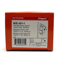 Wattstopper WS-301-I Wall Switch Occupancy Sensor Ivory Passive Infrared PIR