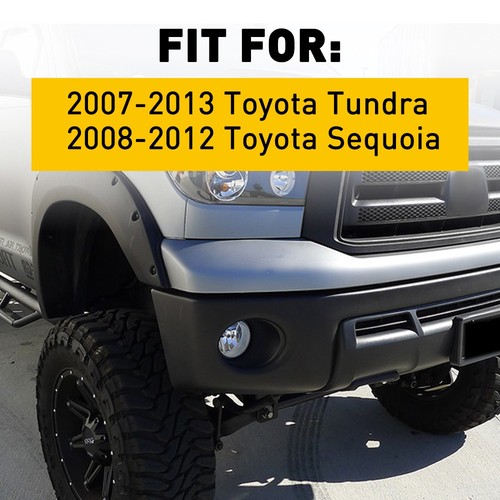2x Front Bumper Grille Headlight Filler Trim Cover For 2007-2013 Toyota Tundra - Picture 6 of 20