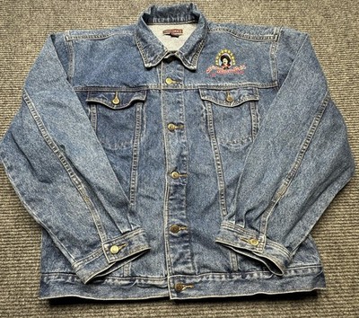 Arizona Charlie's Jacket Mens 2XL Denim Trucker Embroidered Las Vegas Casino