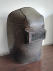 Vintage Lincoln Welding Helmet Riveted Fiberglass Usa Industrial Steampunk