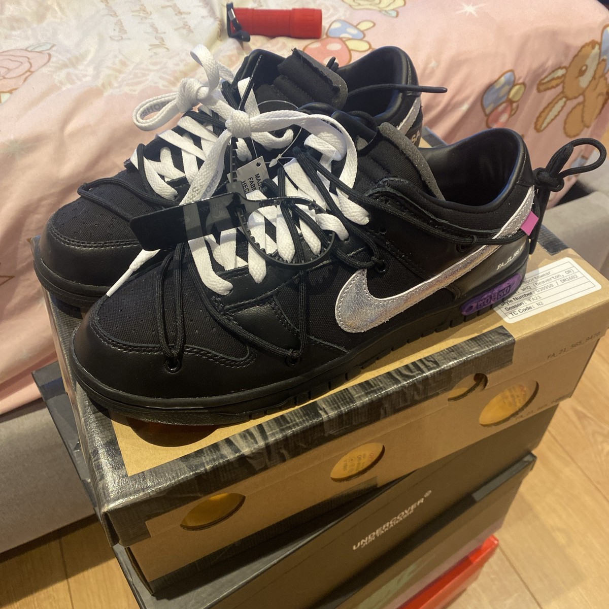 Nike dunk low off white lot 50 size 8.5 UK | eBay UK