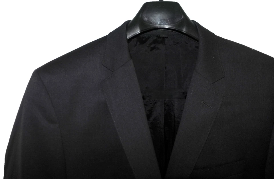 NWOT Men's 44R 37 Waist BOSS by Hugo Boss Men's Huge 6 / Genius 5 Dark Grey Suit - Image 3 of 4