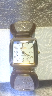 Montana Silversmiths Watch Women Gold Horse Head Black  display picture 1
