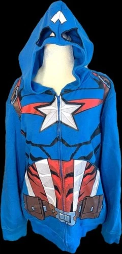 Men's size Xl CaptainAmerica zippered hoodjacket - product listing photo