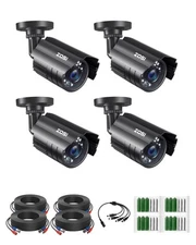 4PK 1920TVL 1080P Security Camera 3.6mm Lens 2MP CCTV Camera Home Security Da...