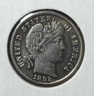** U.S. 1892 (P) BARBER DIME....NICE   **