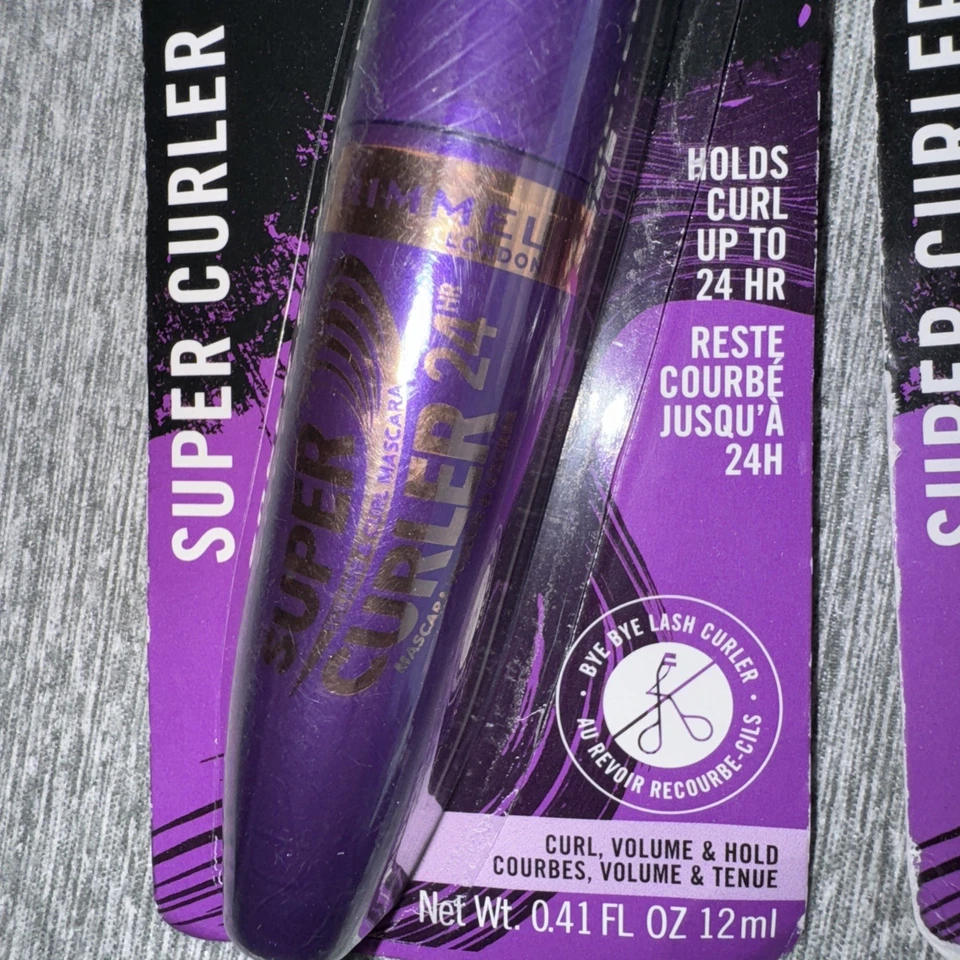 Rimmel Super Curler 24HR 003 Extreme Black 2 Pack Free Shipping - Image 3 of 4