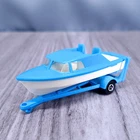 Matchbox Lesney Blue Boat and Trailer Diecast Collectible