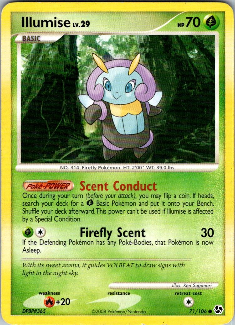 Illumise 71/106 Common Great Encounters Pokemon Lightly Played