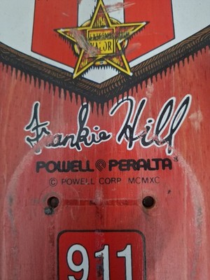 Frankie Hill Skateboard Deck Powell Peralta Vintage OG Thunder Trucks 1990