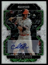 2022 Prizm Draft #PDP193 Collin Price Autographs White Donut Circles #/50